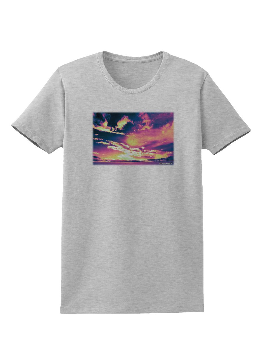 Blue Mesa Reservoir Surreal Womens T-Shirt-Womens T-Shirt-TooLoud-White-X-Small-Davson Sales