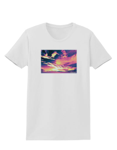 Blue Mesa Reservoir Surreal Womens T-Shirt-Womens T-Shirt-TooLoud-White-X-Small-Davson Sales