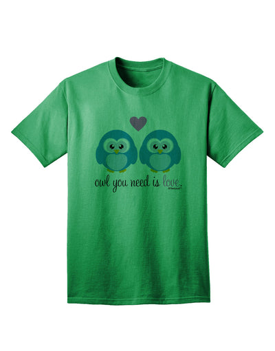 Blue Owls Adult T-Shirt: A Must-Have for Owl Lovers, by TooLoud-Mens T-shirts-TooLoud-Kelly-Green-Small-Davson Sales
