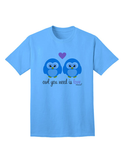 Blue Owls Adult T-Shirt: A Must-Have for Owl Lovers, by TooLoud-Mens T-shirts-TooLoud-Aquatic-Blue-Small-Davson Sales