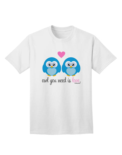Blue Owls Adult T-Shirt: A Must-Have for Owl Lovers, by TooLoud-Mens T-shirts-TooLoud-White-Small-Davson Sales