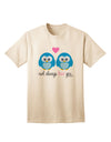 Blue Owls Adult T-Shirt by TooLoud - A Timeless Expression of Affection-Mens T-shirts-TooLoud-Natural-Small-Davson Sales