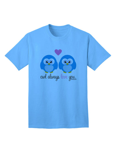 Blue Owls Adult T-Shirt by TooLoud - A Timeless Expression of Affection-Mens T-shirts-TooLoud-Aquatic-Blue-Small-Davson Sales