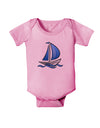 Blue Sailboat Baby Romper Bodysuit-Baby Romper-TooLoud-Pink-06-Months-Davson Sales