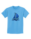 Blue Sailboat Childrens T-Shirt-Childrens T-Shirt-TooLoud-Aquatic-Blue-X-Small-Davson Sales