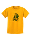 Blue Sailboat Childrens T-Shirt-Childrens T-Shirt-TooLoud-Gold-X-Small-Davson Sales