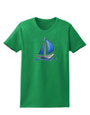 Blue Sailboat Womens Dark T-Shirt-TooLoud-Kelly-Green-X-Small-Davson Sales