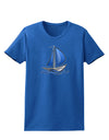 Blue Sailboat Womens Dark T-Shirt-TooLoud-Royal-Blue-X-Small-Davson Sales