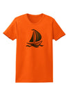 Blue Sailboat Womens T-Shirt-Womens T-Shirt-TooLoud-Orange-X-Small-Davson Sales