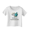 Blue & Silver Happy Hanukkah Infant T-Shirt-Infant T-Shirt-TooLoud-White-18-Months-Davson Sales