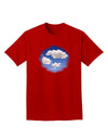 Blue Sky Puffy Clouds Adult Dark T-Shirt-Mens T-Shirt-TooLoud-Red-Small-Davson Sales