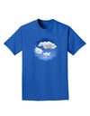 Blue Sky Puffy Clouds Adult Dark T-Shirt-Mens T-Shirt-TooLoud-Royal-Blue-Small-Davson Sales