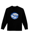 Blue Sky Puffy Clouds Adult Long Sleeve Dark T-Shirt-TooLoud-Black-Small-Davson Sales