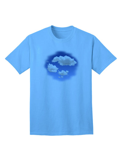 Blue Sky Puffy Clouds - Premium Adult T-Shirt Collection-Mens T-shirts-TooLoud-Aquatic-Blue-Small-Davson Sales