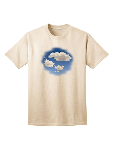 Blue Sky Puffy Clouds - Premium Adult T-Shirt Collection-Mens T-shirts-TooLoud-Natural-Small-Davson Sales