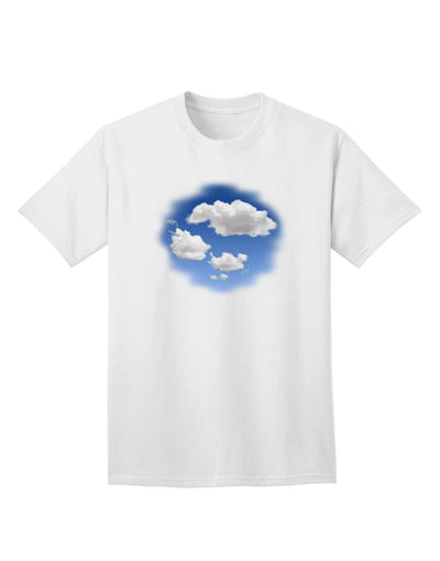 Blue Sky Puffy Clouds - Premium Adult T-Shirt Collection-Mens T-shirts-TooLoud-White-Small-Davson Sales