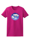 Blue Sky Puffy Clouds Womens Dark T-Shirt-TooLoud-Hot-Pink-Small-Davson Sales