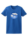 Blue Sky Puffy Clouds Womens Dark T-Shirt-TooLoud-Royal-Blue-X-Small-Davson Sales