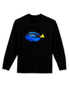 Blue Tang Fish Adult Long Sleeve Dark T-Shirt-TooLoud-Black-Small-Davson Sales