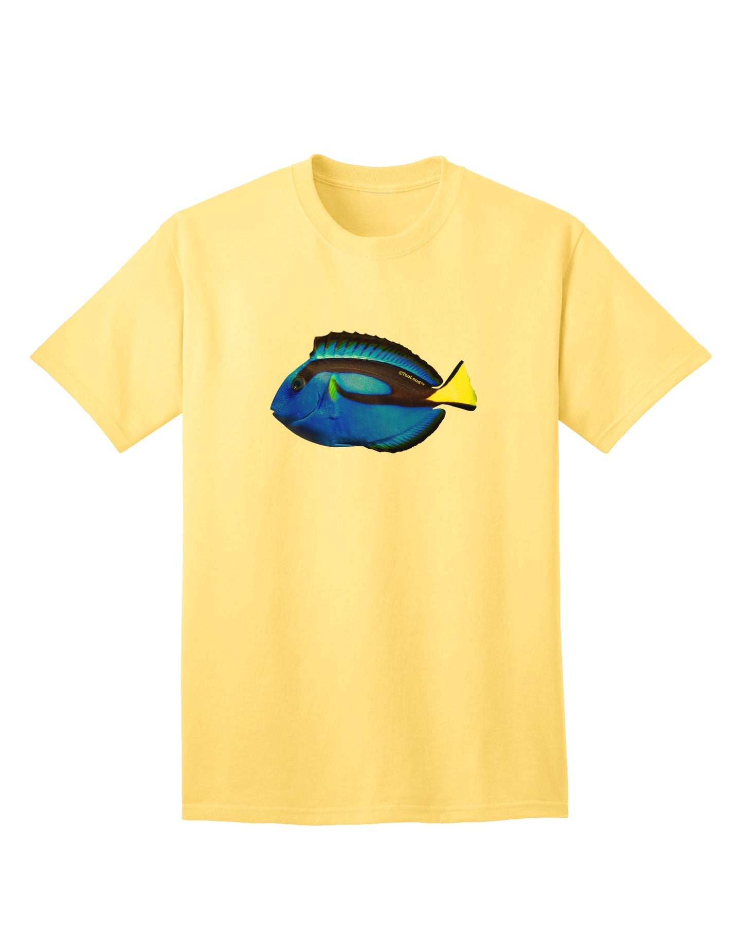 Blue Tang Fish Adult T-Shirt: Premium Quality, Stylish Comfort-Mens T-shirts-TooLoud-Yellow-Small-Davson Sales