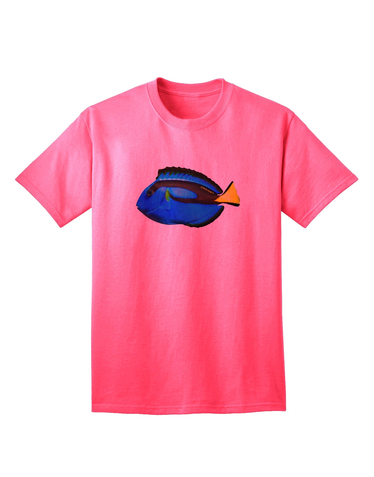 Blue Tang Fish Adult T-Shirt: Premium Quality, Stylish Comfort-Mens T-shirts-TooLoud-Neon-Pink-Small-Davson Sales