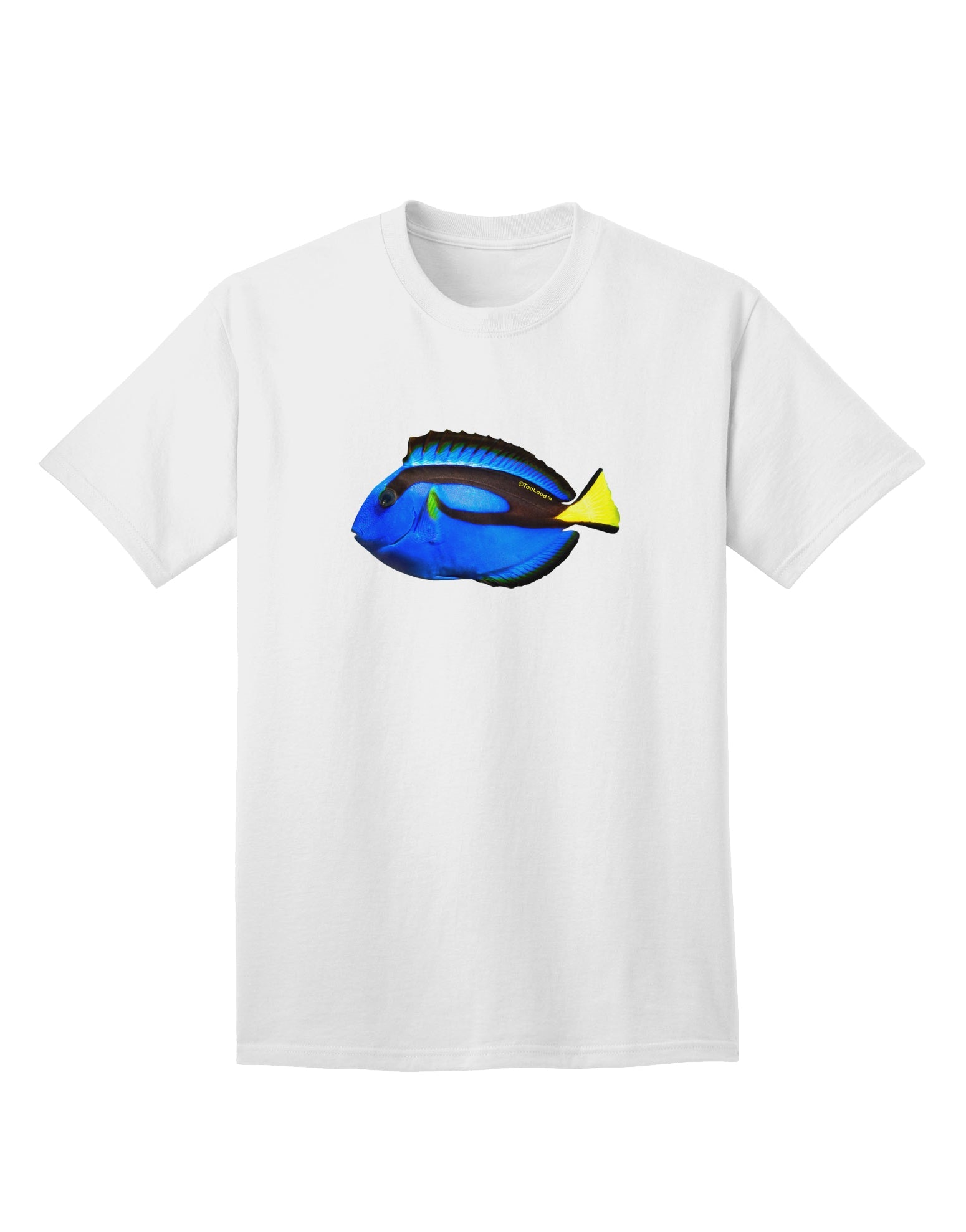 Blue Tang Fish Adult T-Shirt: Premium Quality, Stylish Comfort-Mens T-shirts-TooLoud-White-Small-Davson Sales