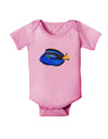 Blue Tang Fish Baby Romper Bodysuit-Baby Romper-TooLoud-Pink-06-Months-Davson Sales