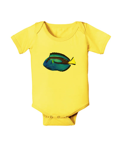 Blue Tang Fish Baby Romper Bodysuit-Baby Romper-TooLoud-Yellow-06-Months-Davson Sales