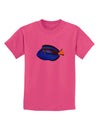 Blue Tang Fish Childrens T-Shirt-Childrens T-Shirt-TooLoud-Sangria-X-Small-Davson Sales