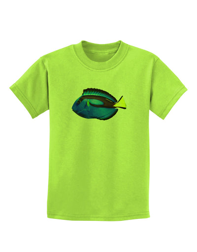 Blue Tang Fish Childrens T-Shirt-Childrens T-Shirt-TooLoud-Lime-Green-X-Small-Davson Sales