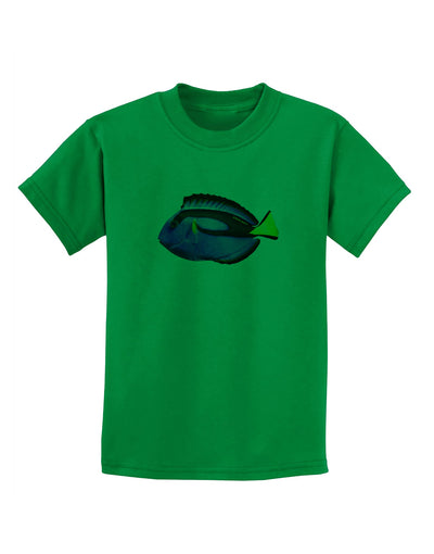 Blue Tang Fish Childrens T-Shirt-Childrens T-Shirt-TooLoud-Kelly-Green-X-Small-Davson Sales