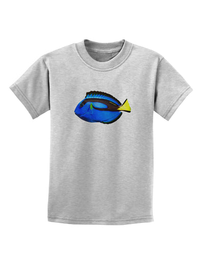 Blue Tang Fish Childrens T-Shirt-Childrens T-Shirt-TooLoud-AshGray-X-Small-Davson Sales