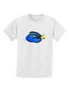 Blue Tang Fish Childrens T-Shirt-Childrens T-Shirt-TooLoud-White-X-Small-Davson Sales