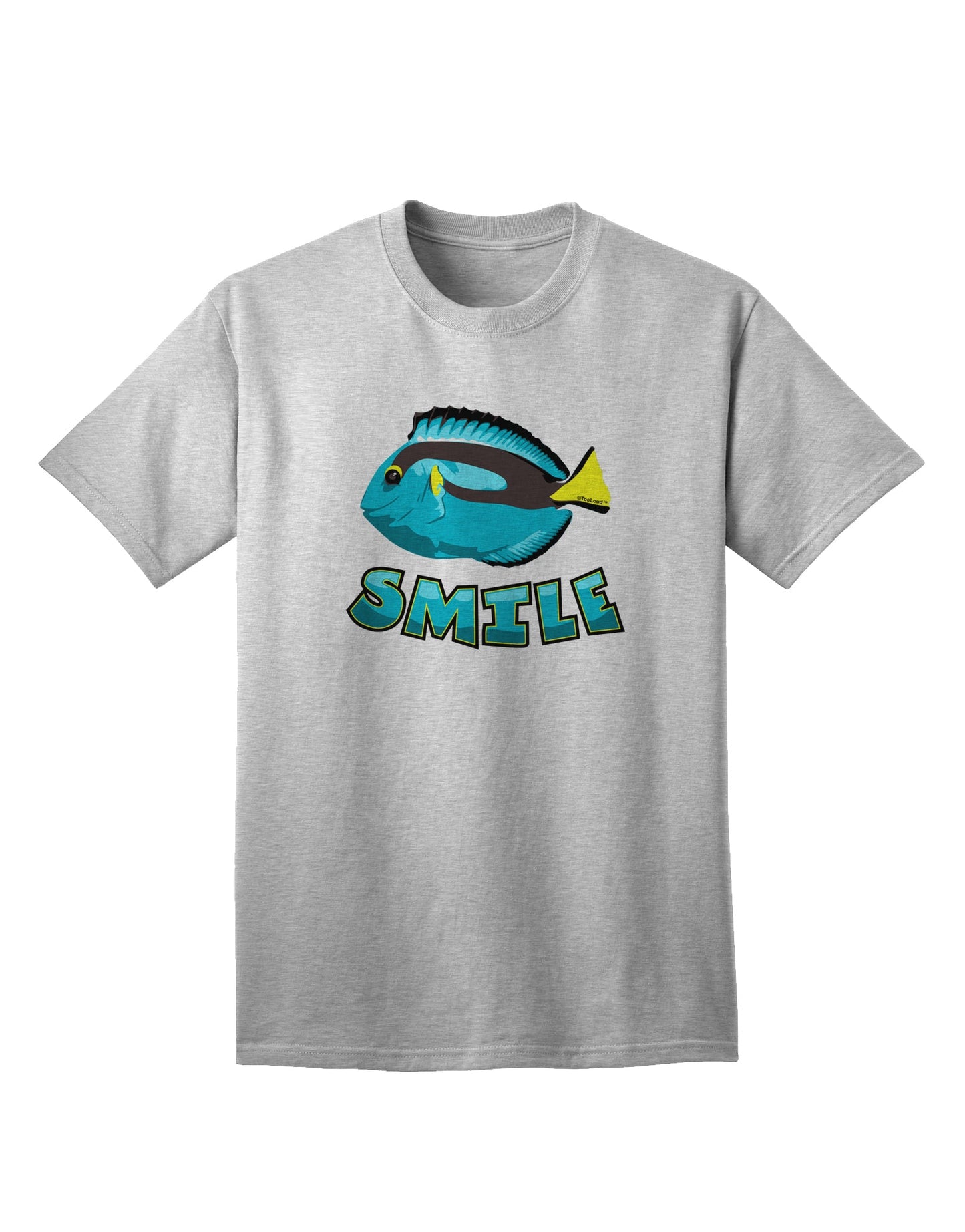 Blue Tang Fish - Premium Smile Adult T-Shirt for the Discerning Shopper-Mens T-shirts-TooLoud-AshGray-Small-Davson Sales