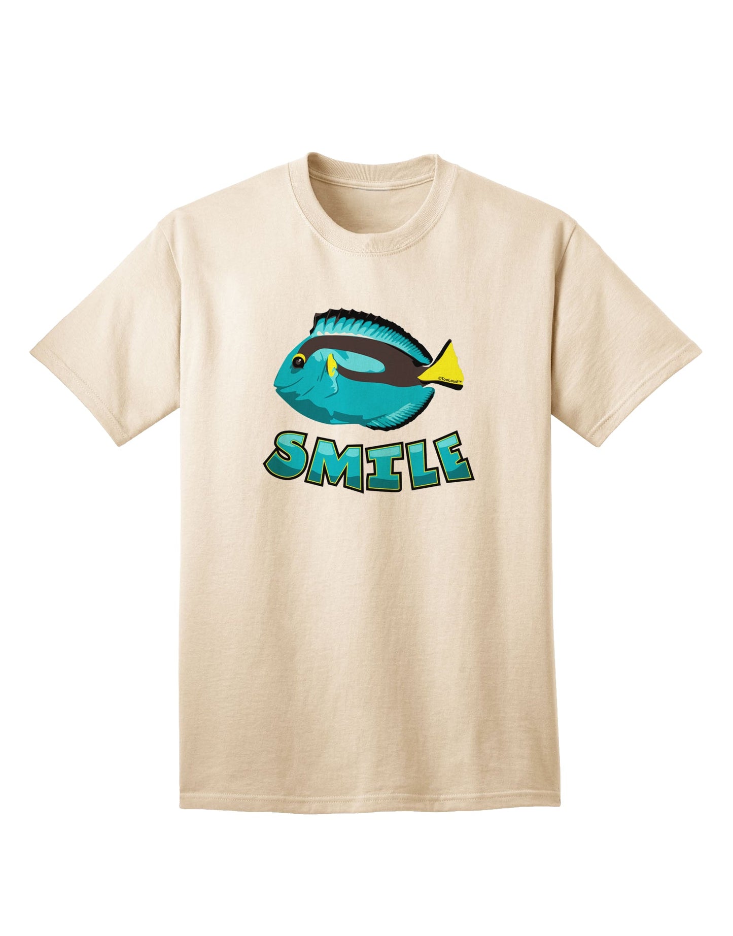 Blue Tang Fish - Premium Smile Adult T-Shirt for the Discerning Shopper-Mens T-shirts-TooLoud-Natural-Small-Davson Sales