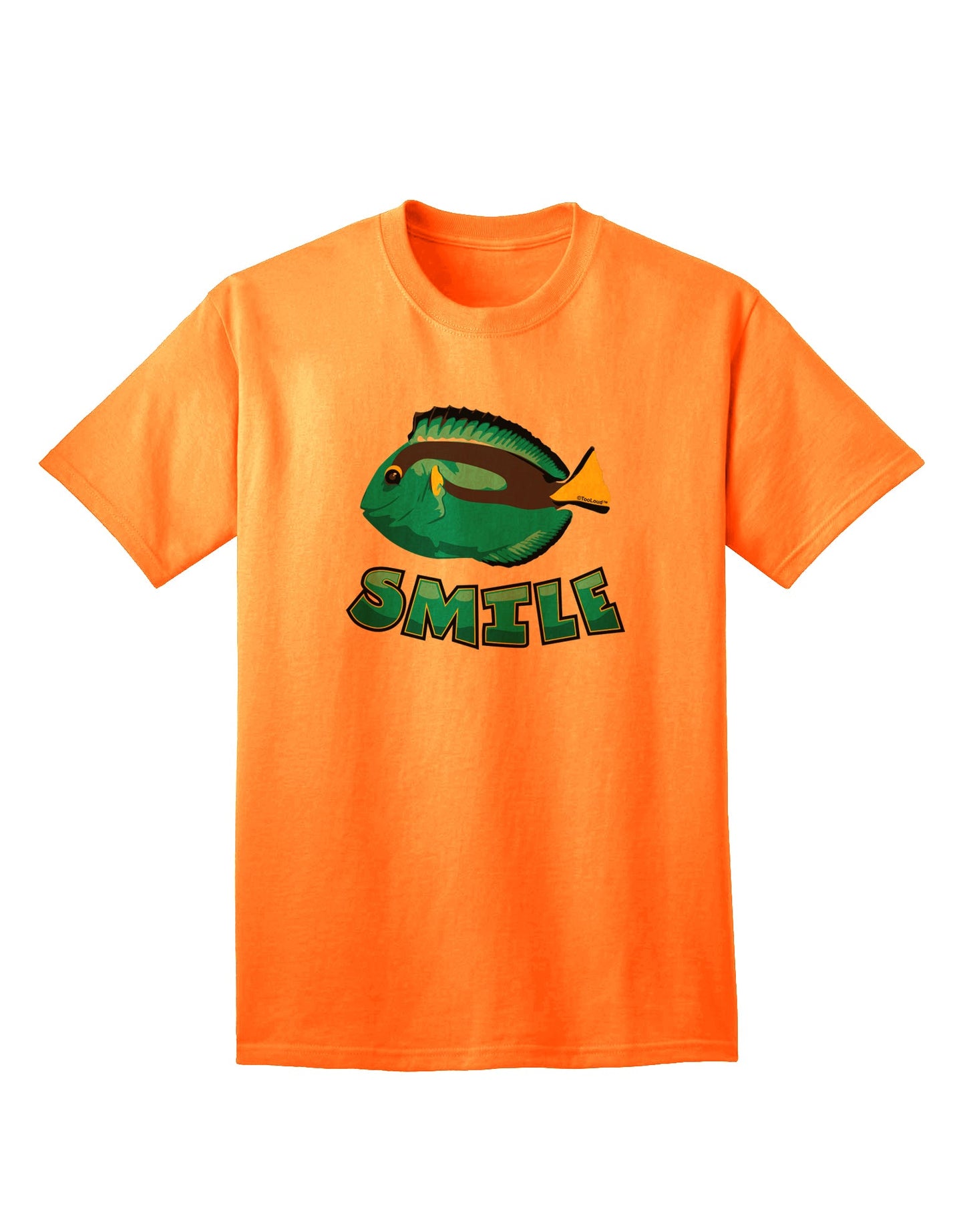 Blue Tang Fish - Premium Smile Adult T-Shirt for the Discerning Shopper-Mens T-shirts-TooLoud-Neon-Orange-Small-Davson Sales
