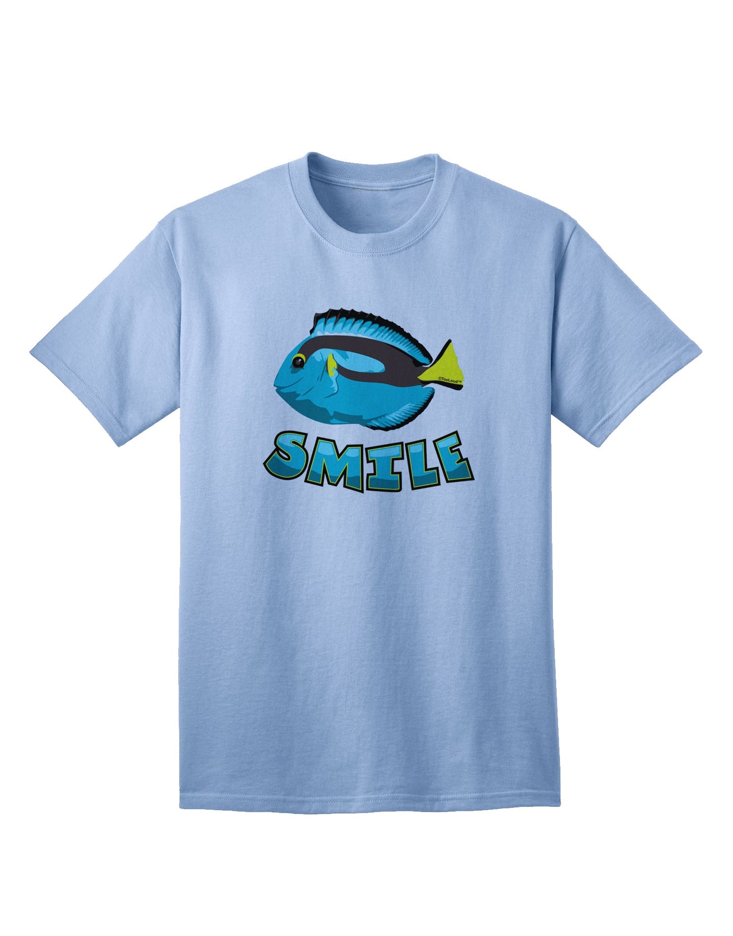 Blue Tang Fish - Premium Smile Adult T-Shirt for the Discerning Shopper-Mens T-shirts-TooLoud-Light-Blue-Small-Davson Sales