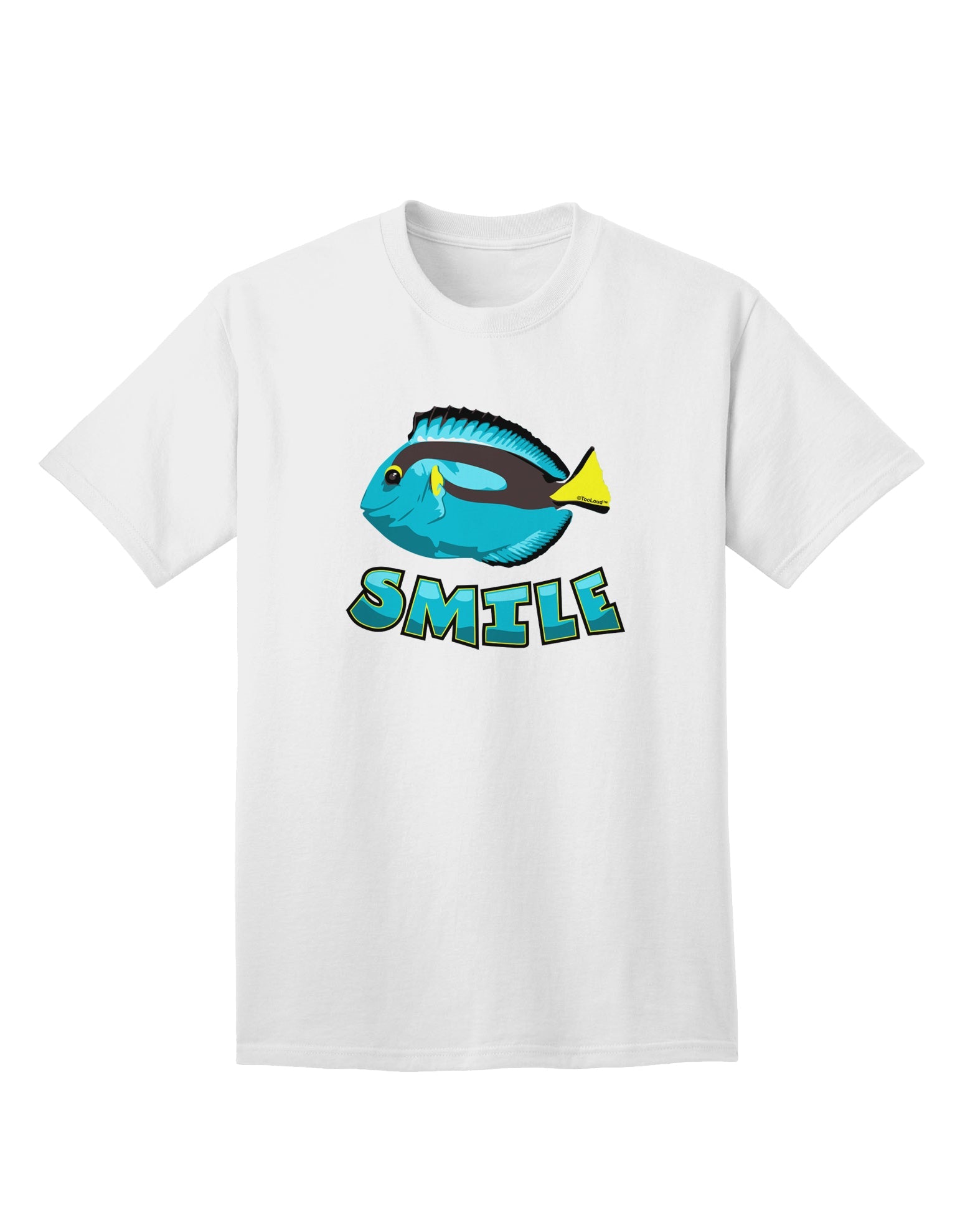 Blue Tang Fish - Premium Smile Adult T-Shirt for the Discerning Shopper-Mens T-shirts-TooLoud-White-Small-Davson Sales
