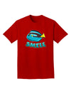 Blue Tang Fish - Smile Adult Dark T-Shirt-Mens T-Shirt-TooLoud-Red-Small-Davson Sales