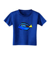 Blue Tang Fish Toddler T-Shirt Dark-Toddler T-Shirt-TooLoud-Royal-Blue-2T-Davson Sales