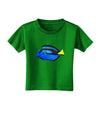 Blue Tang Fish Toddler T-Shirt Dark-Toddler T-Shirt-TooLoud-Clover-Green-2T-Davson Sales