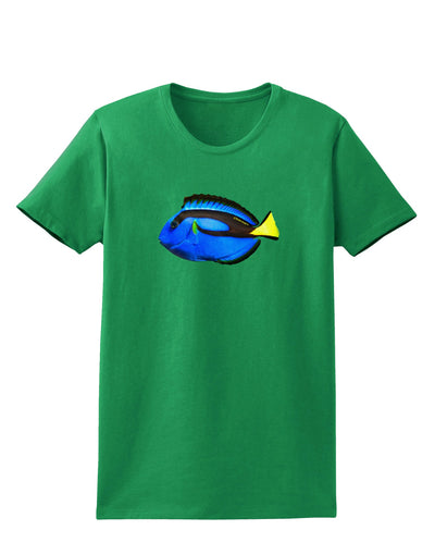 Blue Tang Fish Womens Dark T-Shirt-TooLoud-Kelly-Green-X-Small-Davson Sales