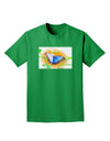 Blue Watercolor Butterfly Adult Dark T-Shirt-Mens T-Shirt-TooLoud-Kelly-Green-Small-Davson Sales