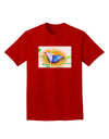 Blue Watercolor Butterfly Adult Dark T-Shirt-Mens T-Shirt-TooLoud-Red-Small-Davson Sales