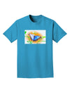 Blue Watercolor Butterfly Adult Dark T-Shirt-Mens T-Shirt-TooLoud-Turquoise-Small-Davson Sales