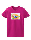 Blue Watercolor Butterfly Womens Dark T-Shirt-TooLoud-Hot-Pink-Small-Davson Sales