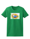 Blue Watercolor Butterfly Womens Dark T-Shirt-TooLoud-Kelly-Green-X-Small-Davson Sales