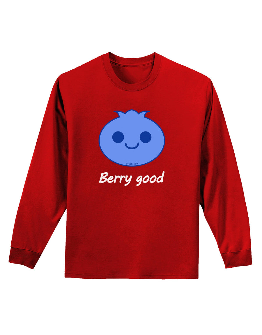 Blueberry - Berry Good Adult Long Sleeve Dark T-Shirt-TooLoud-Black-Small-Davson Sales