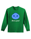 Blueberry - Berry Good Adult Long Sleeve Dark T-Shirt-TooLoud-Kelly-Green-Small-Davson Sales