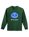 Blueberry - Berry Good Adult Long Sleeve Dark T-Shirt-TooLoud-Dark-Green-Small-Davson Sales